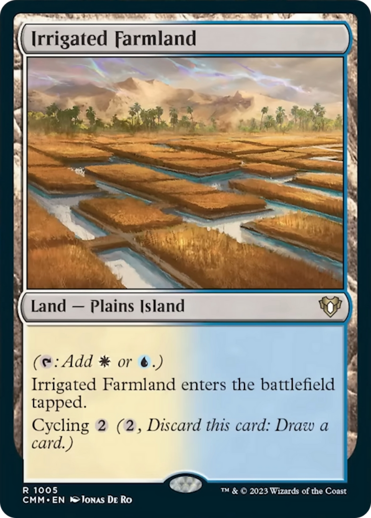 Irrigated Farmland [Commander Masters] MTG Single Magic: The Gathering | Red Claw Gaming
