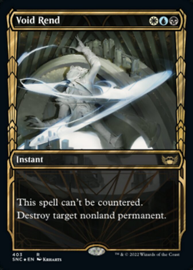 Void Rend (Showcase Golden Age Gilded Foil) [Streets of New Capenna] MTG Single Magic: The Gathering | Red Claw Gaming