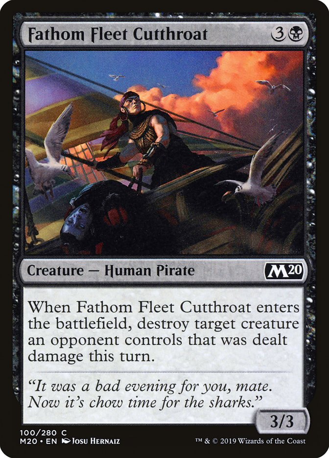 Fathom Fleet Cutthroat [Core Set 2020] MTG Single Magic: The Gathering | Red Claw Gaming