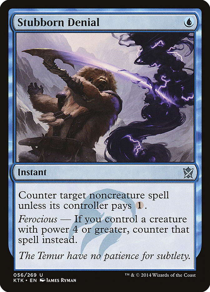 Stubborn Denial [Khans of Tarkir] MTG Single Magic: The Gathering | Red Claw Gaming