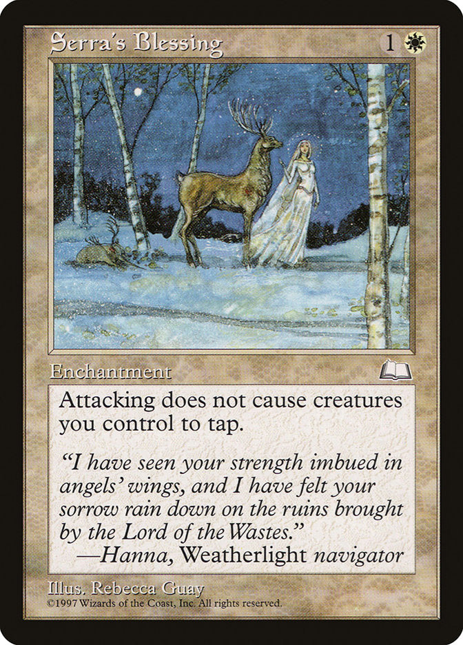 Serra's Blessing [Weatherlight] MTG Single Magic: The Gathering | Red Claw Gaming