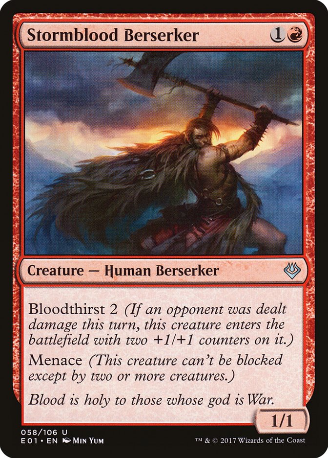 Stormblood Berserker [Archenemy: Nicol Bolas] MTG Single Magic: The Gathering | Red Claw Gaming