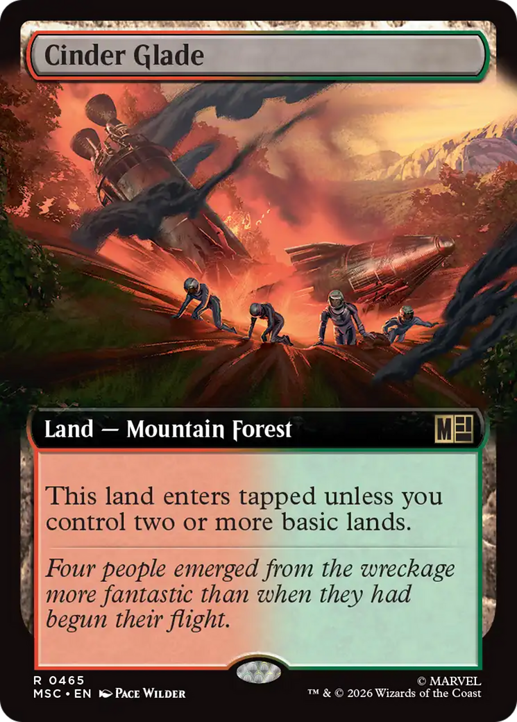 Cinder Glade (Extended Art) [Marvel Super Heroes Commander] | Red Claw Gaming