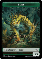 Poison Counter // Beast Double-Sided Token [Phyrexia: All Will Be One Commander Tokens] MTG Single Magic: The Gathering | Red Claw Gaming