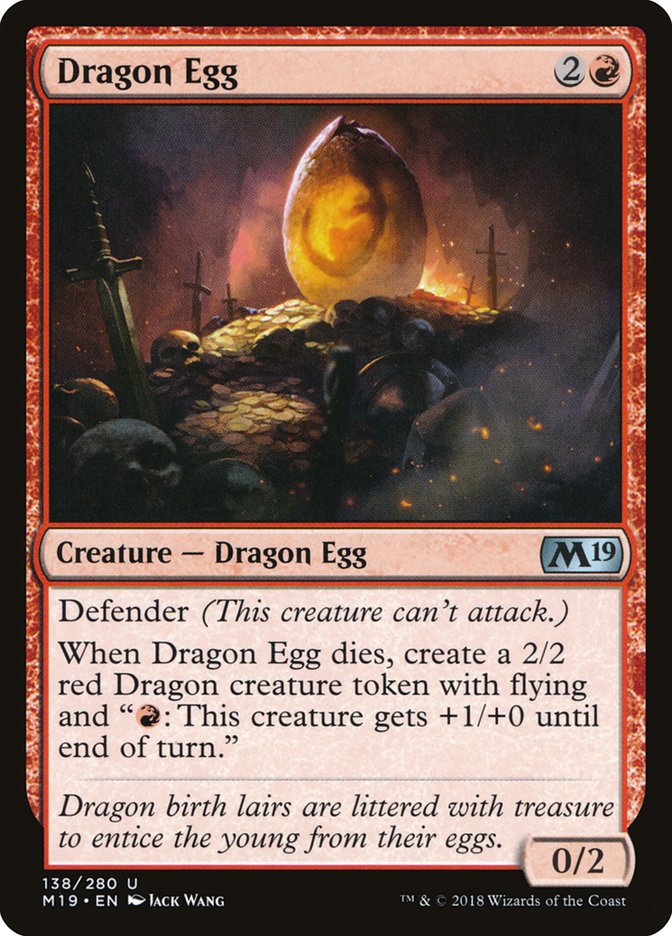 Dragon Egg [Core Set 2019] MTG Single Magic: The Gathering | Red Claw Gaming