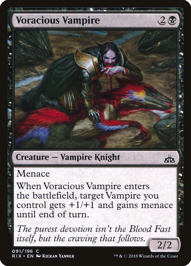 Voracious Vampire [Rivals of Ixalan] MTG Single Magic: The Gathering | Red Claw Gaming