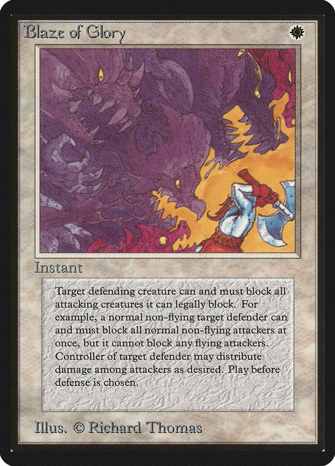 Blaze of Glory [Beta Edition] MTG Single Magic: The Gathering | Red Claw Gaming