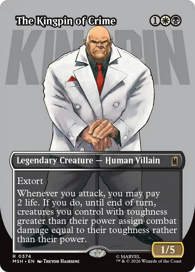 The Kingpin of Crime (Borderless) (0374) [Marvel Super Heroes] | Red Claw Gaming