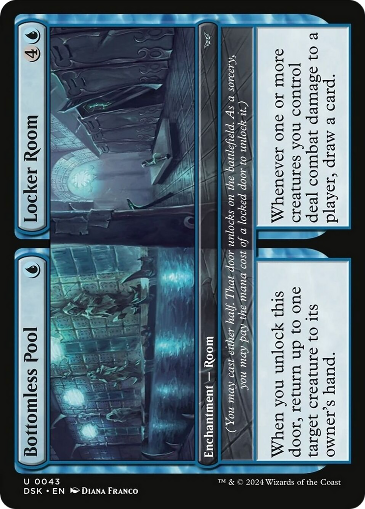 Bottomless Pool // Locker Room [Duskmourn: House of Horror] MTG Single Magic: The Gathering | Red Claw Gaming