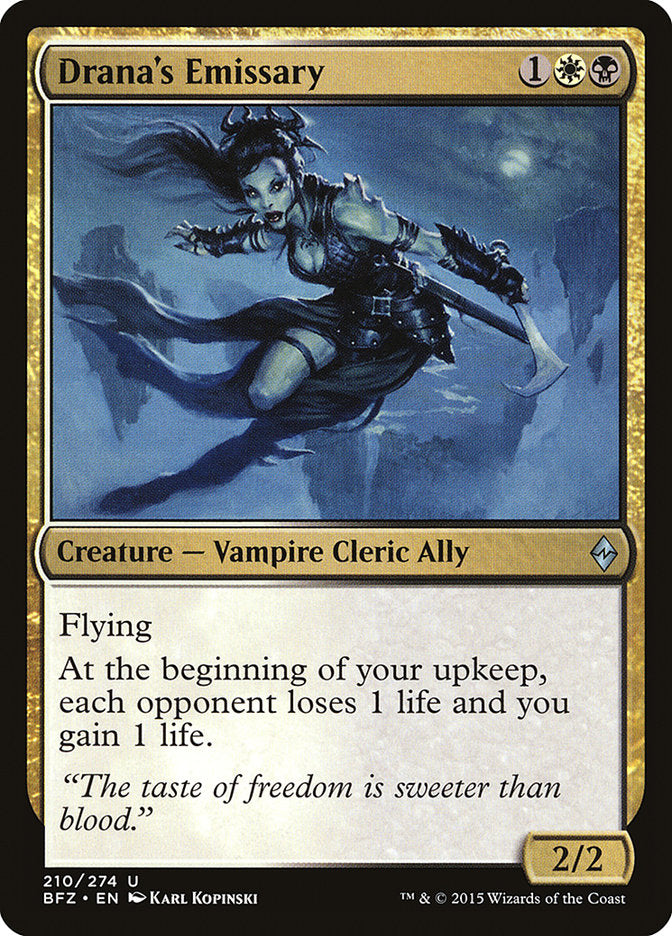 Drana's Emissary [Battle for Zendikar] MTG Single Magic: The Gathering | Red Claw Gaming
