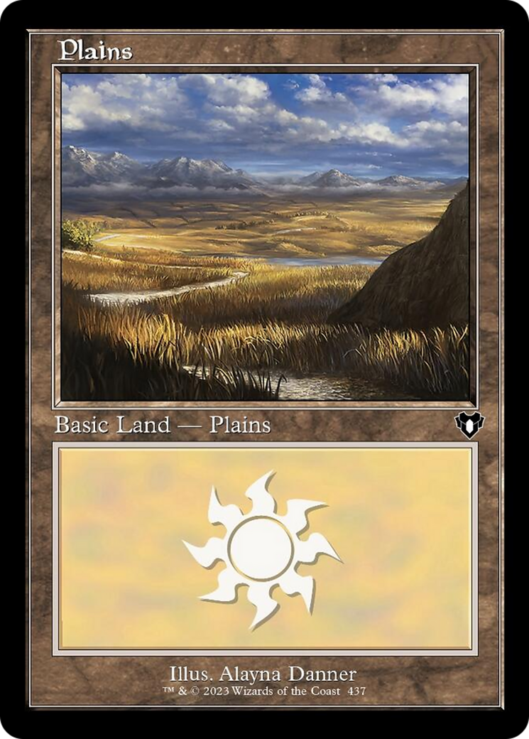 Plains (437) (Retro) [Commander Masters] MTG Single Magic: The Gathering | Red Claw Gaming