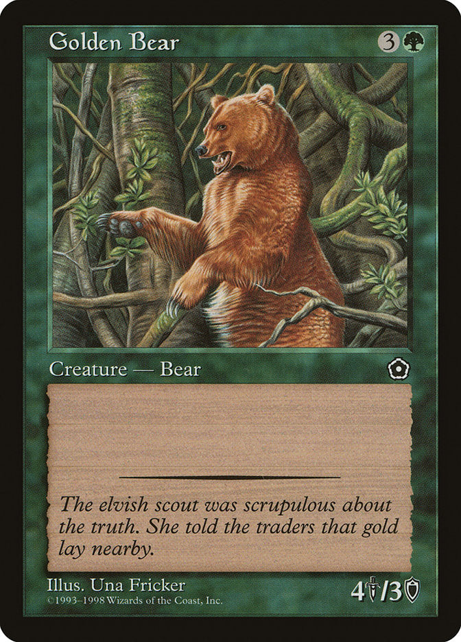 Golden Bear [Portal Second Age] MTG Single Magic: The Gathering | Red Claw Gaming