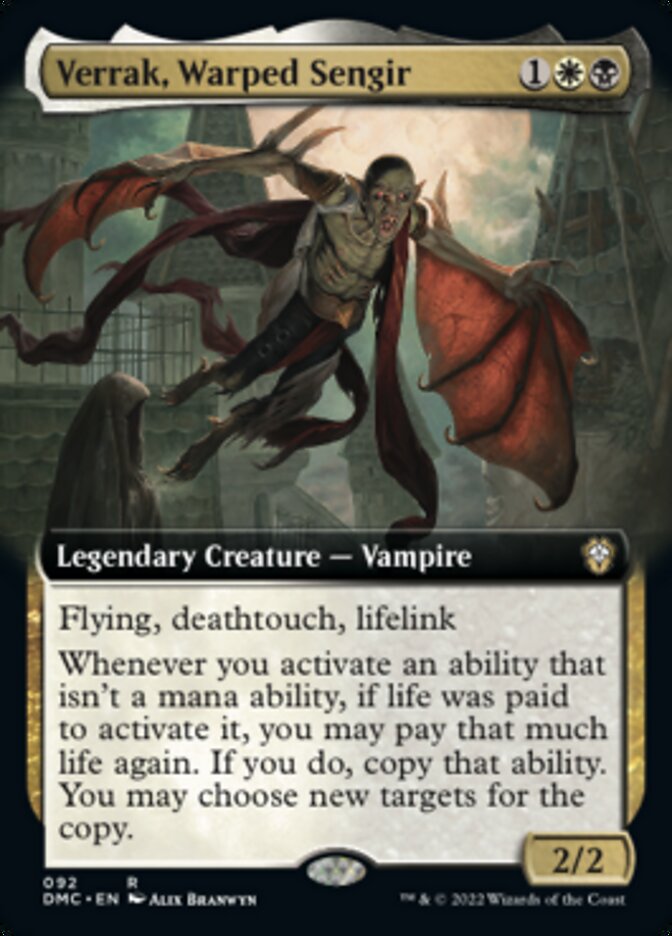 Verrak, Warped Sengir (Extended Art) [Dominaria United Commander] MTG Single Magic: The Gathering | Red Claw Gaming