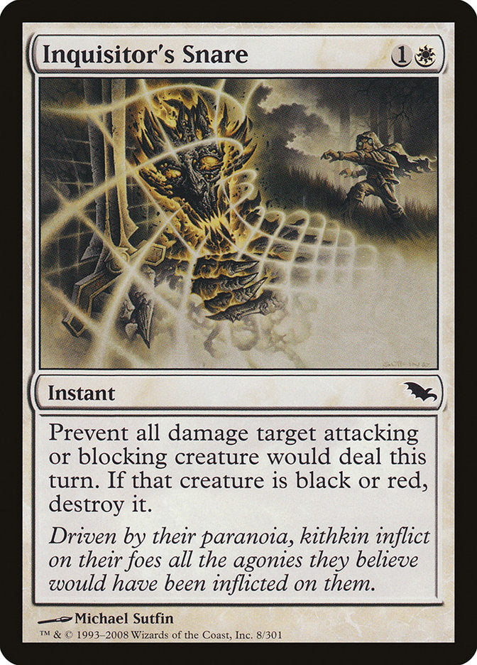 Inquisitor's Snare [Shadowmoor] MTG Single Magic: The Gathering | Red Claw Gaming