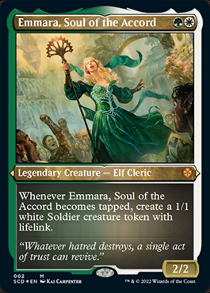 Emmara, Soul of the Accord (Foil Etched) [Starter Commander Decks] MTG Single Magic: The Gathering | Red Claw Gaming