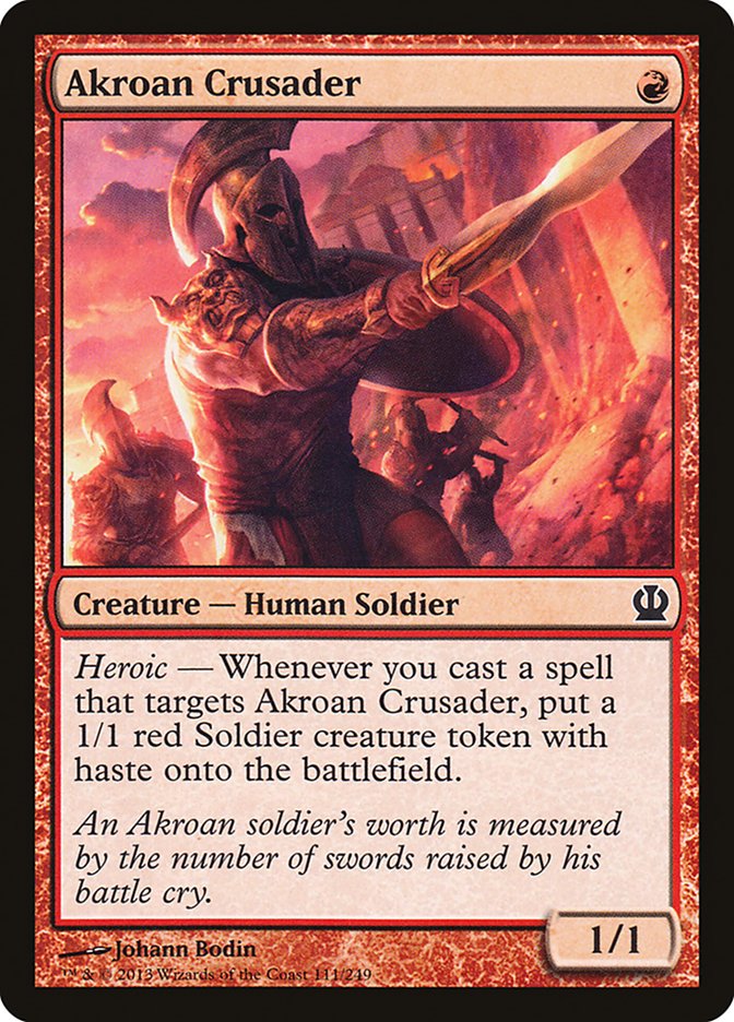 Akroan Crusader [Theros] MTG Single Magic: The Gathering | Red Claw Gaming