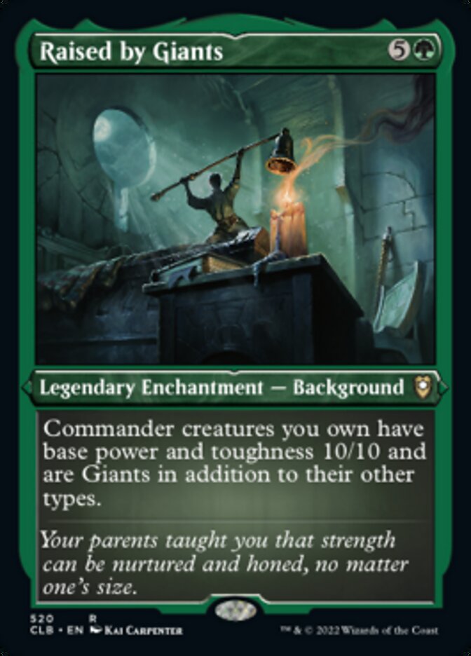 Raised by Giants (Foil Etched) [Commander Legends: Battle for Baldur's Gate] MTG Single Magic: The Gathering | Red Claw Gaming