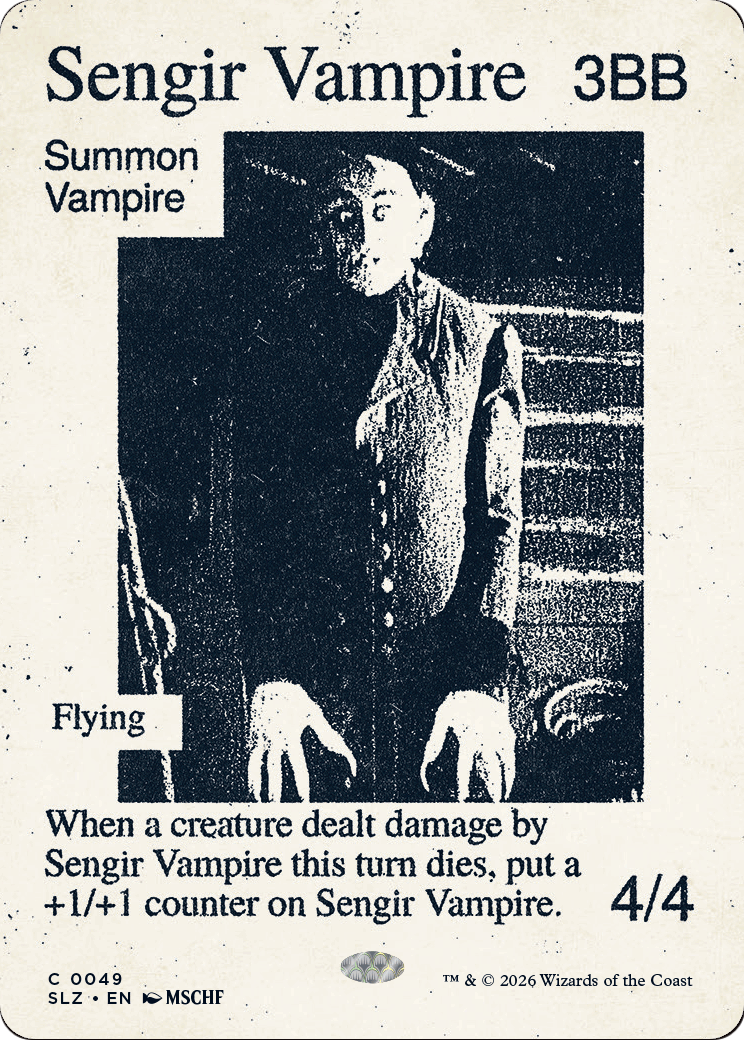 Sengir Vampire (0049) [Secret Lair x MSCHF: The Zeta Set] | Red Claw Gaming