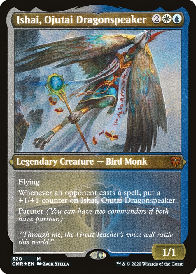 Ishai, Ojutai Dragonspeaker (Etched) [Commander Legends] MTG Single Magic: The Gathering | Red Claw Gaming