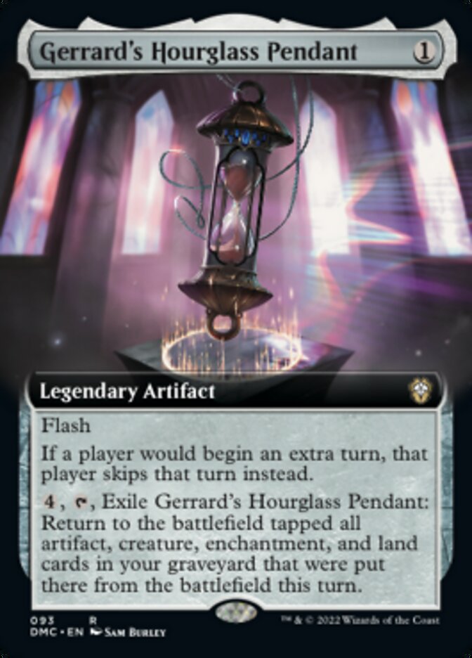 Gerrard's Hourglass Pendant (Extended Art) [Dominaria United Commander] MTG Single Magic: The Gathering | Red Claw Gaming