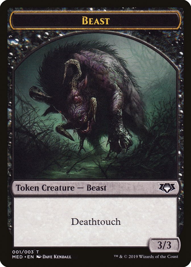 Beast Token [Mythic Edition Tokens] MTG Single Magic: The Gathering | Red Claw Gaming