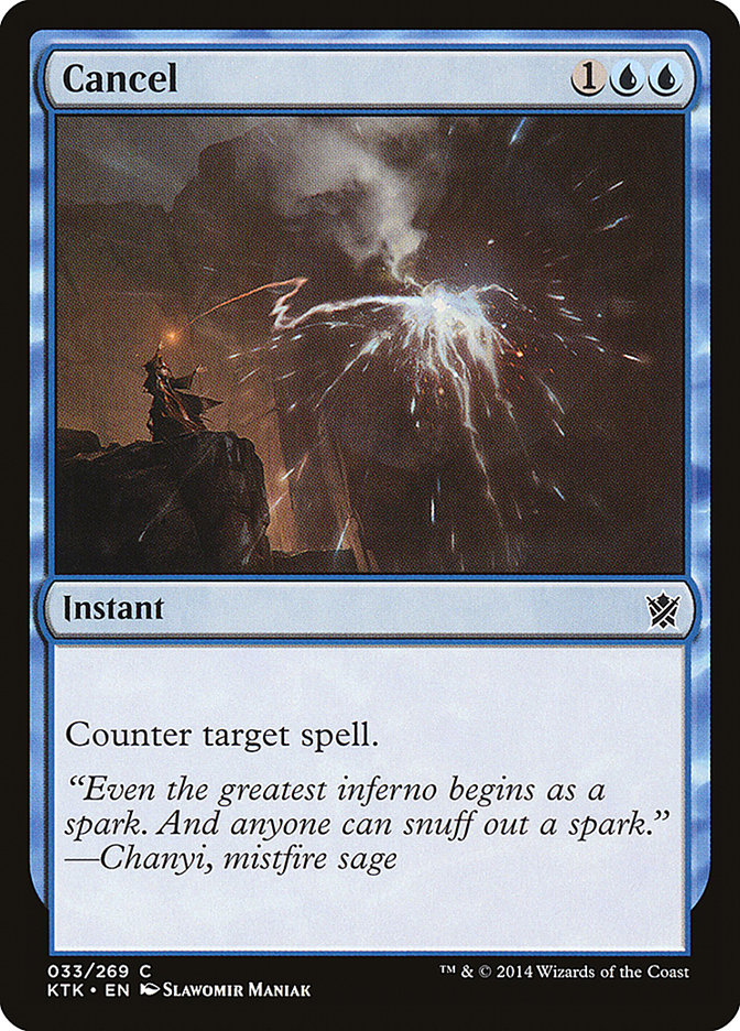Cancel [Khans of Tarkir] MTG Single Magic: The Gathering | Red Claw Gaming