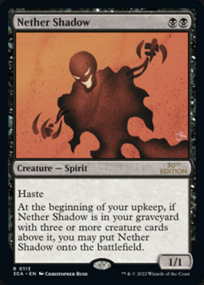Nether Shadow [30th Anniversary Edition] MTG Single Magic: The Gathering | Red Claw Gaming