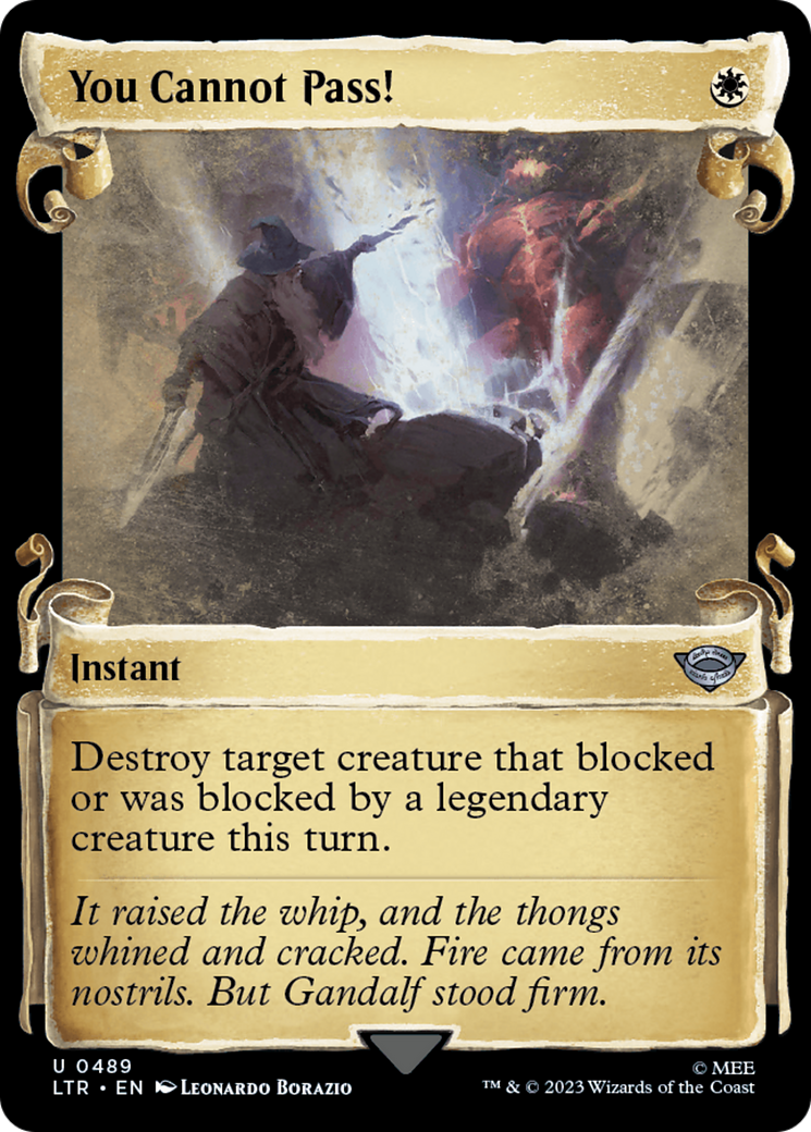 You Cannot Pass! [The Lord of the Rings: Tales of Middle-Earth Showcase Scrolls] MTG Single Magic: The Gathering | Red Claw Gaming