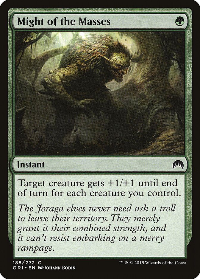 Might of the Masses [Magic Origins] MTG Single Magic: The Gathering | Red Claw Gaming