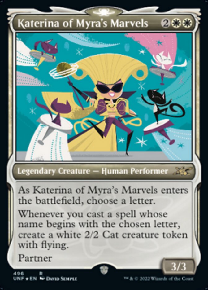 Katerina of Myra's Marvels (Showcase) (Galaxy Foil) [Unfinity] MTG Single Magic: The Gathering    | Red Claw Gaming
