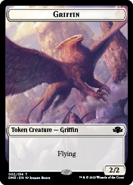 Insect // Griffin Double-Sided Token [Dominaria Remastered Tokens] MTG Single Magic: The Gathering | Red Claw Gaming