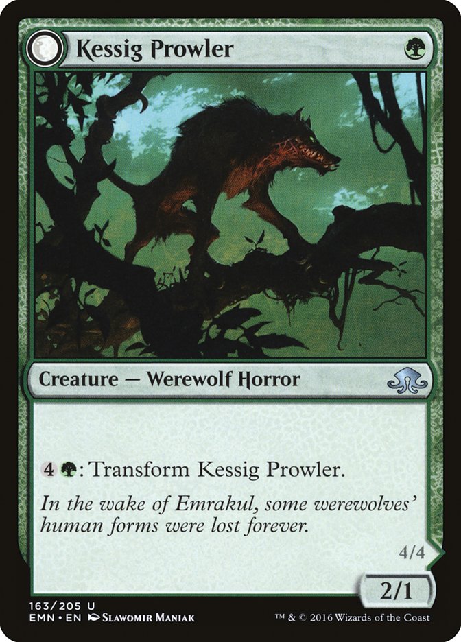 Kessig Prowler // Sinuous Predator [Eldritch Moon] MTG Single Magic: The Gathering | Red Claw Gaming