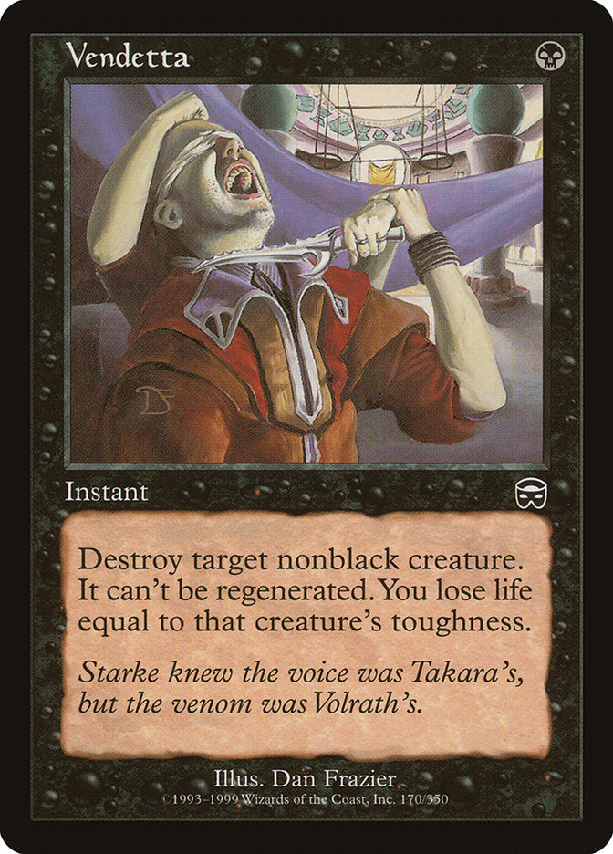 Vendetta [Mercadian Masques] MTG Single Magic: The Gathering | Red Claw Gaming