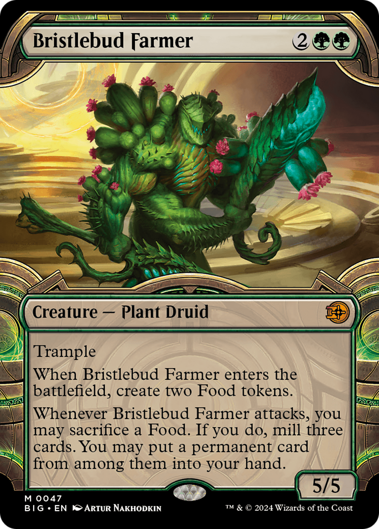 Bristlebud Farmer (Showcase) [Outlaws of Thunder Junction: The Big Score] MTG Single Magic: The Gathering | Red Claw Gaming