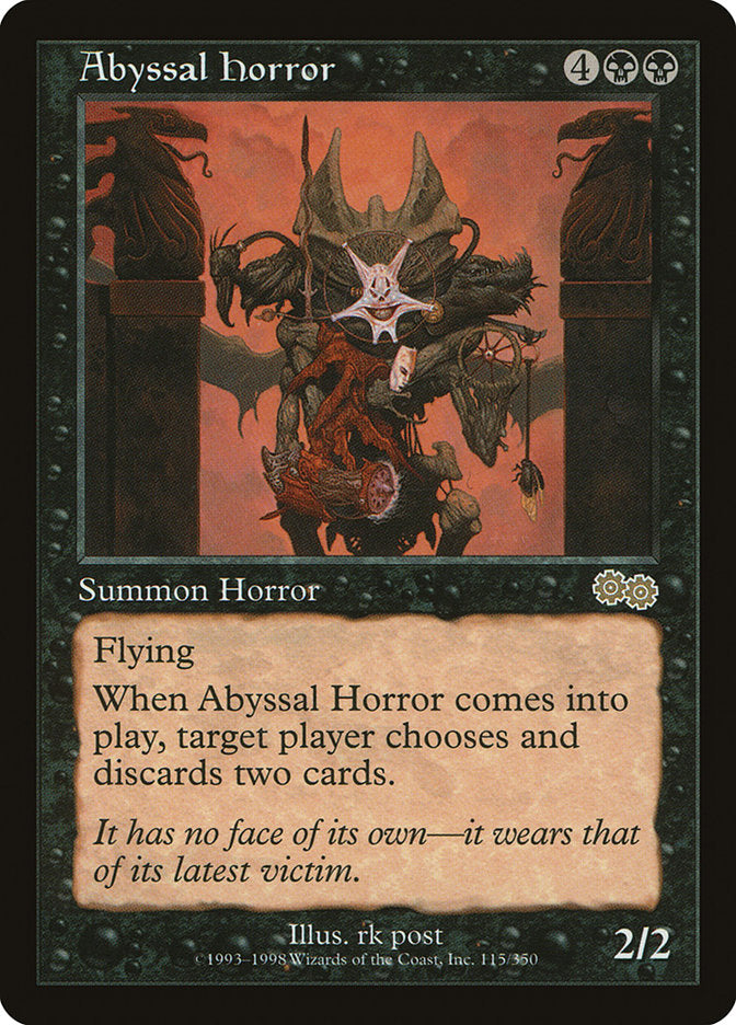 Abyssal Horror [Urza's Saga] MTG Single Magic: The Gathering | Red Claw Gaming