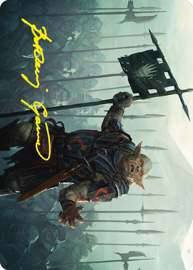 Ugluk of the White Hand Art Card (Gold-Stamped Signature) [The Lord of the Rings: Tales of Middle-earth Art Series] MTG Single Magic: The Gathering | Red Claw Gaming