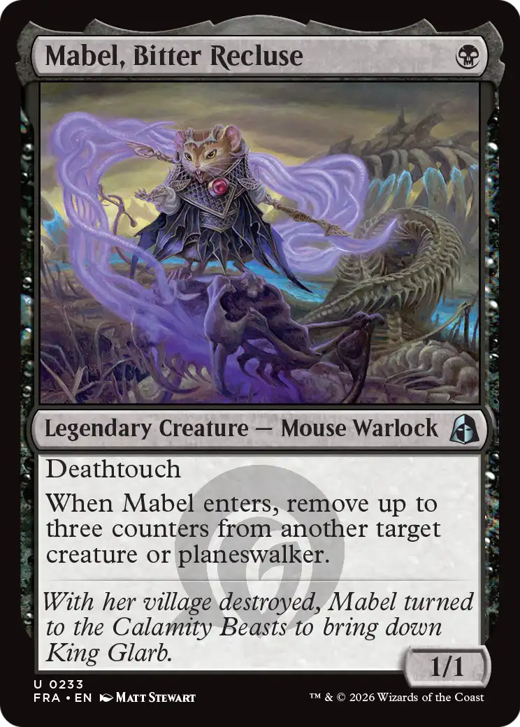 Mabel, Bitter Recluse [Reality Fracture] | Red Claw Gaming
