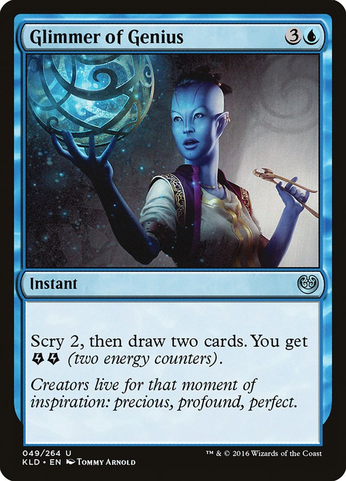Glimmer of Genius [Kaladesh] MTG Single Magic: The Gathering | Red Claw Gaming