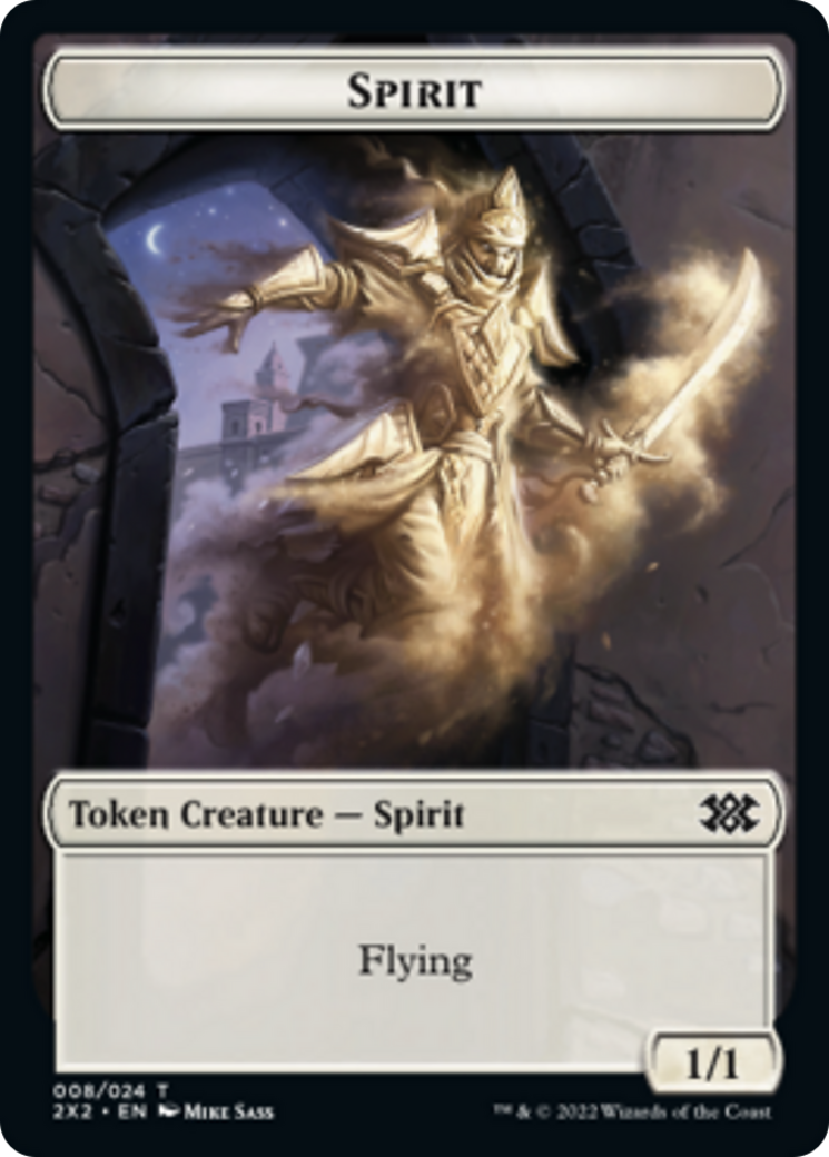 Saproling // Spirit (008) Double-Sided Token [Double Masters 2022 Tokens] MTG Single Magic: The Gathering | Red Claw Gaming