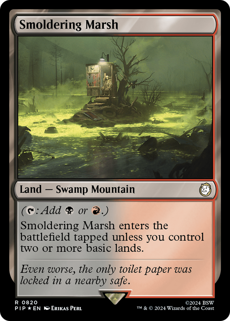 Smoldering Marsh (Surge Foil) [Fallout] MTG Single Magic: The Gathering | Red Claw Gaming