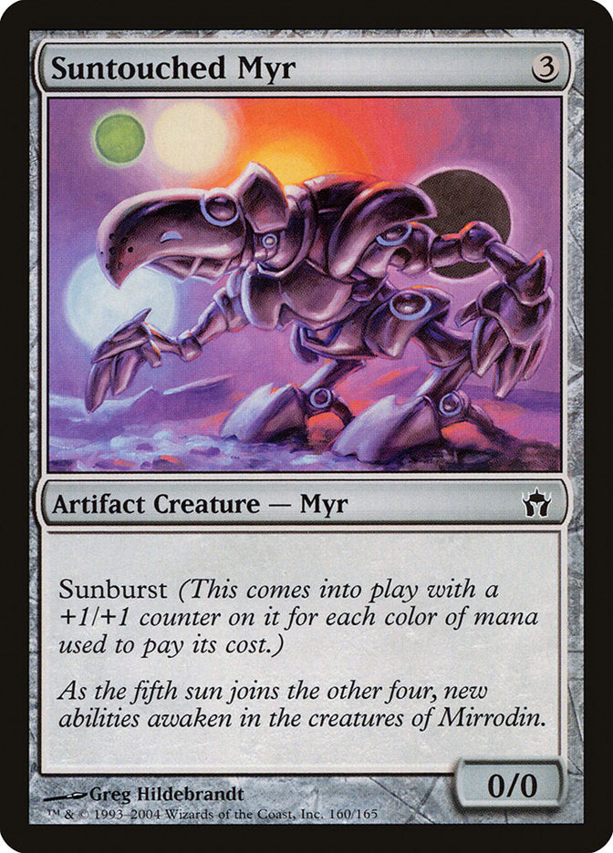 Suntouched Myr [Fifth Dawn] MTG Single Magic: The Gathering | Red Claw Gaming