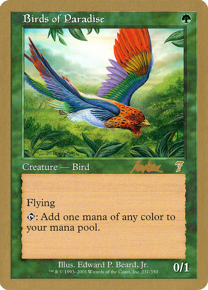 Birds of Paradise (Brian Kibler) [World Championship Decks 2002] MTG Single Magic: The Gathering | Red Claw Gaming