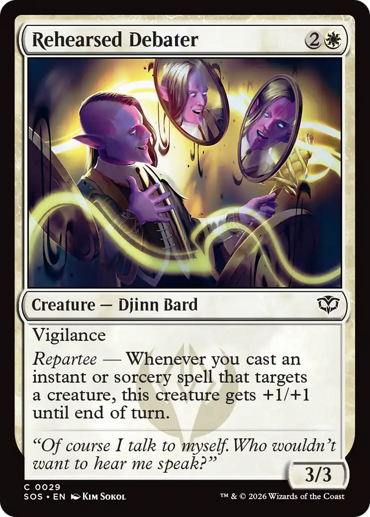 Rehearsed Debater [Secrets of Strixhaven] MTG Single Magic: The Gathering | Red Claw Gaming