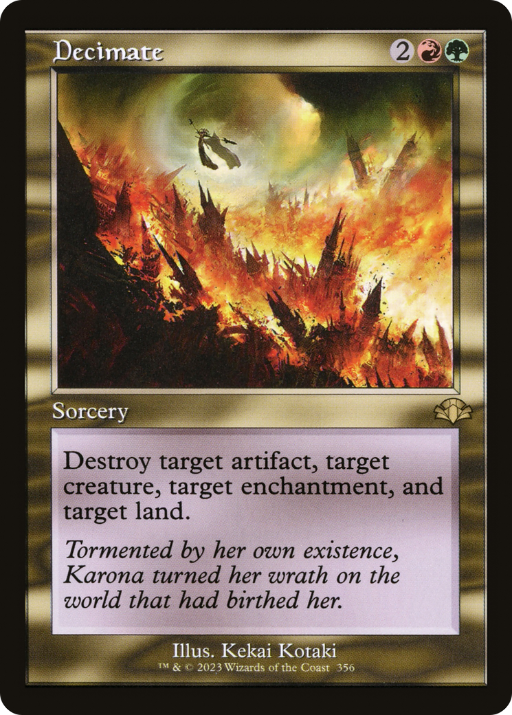 Decimate (Retro) [Dominaria Remastered] MTG Single Magic: The Gathering | Red Claw Gaming