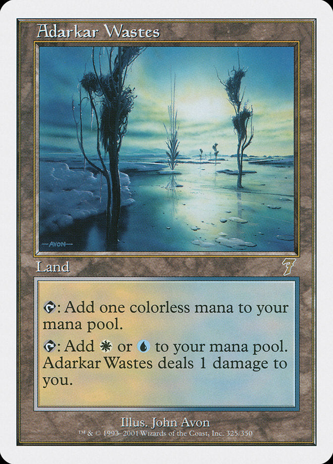 Adarkar Wastes [Seventh Edition] MTG Single Magic: The Gathering | Red Claw Gaming