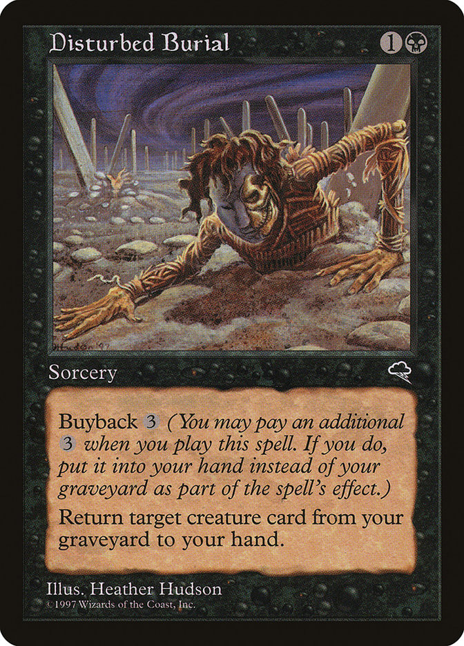 Disturbed Burial [Tempest] MTG Single Magic: The Gathering | Red Claw Gaming