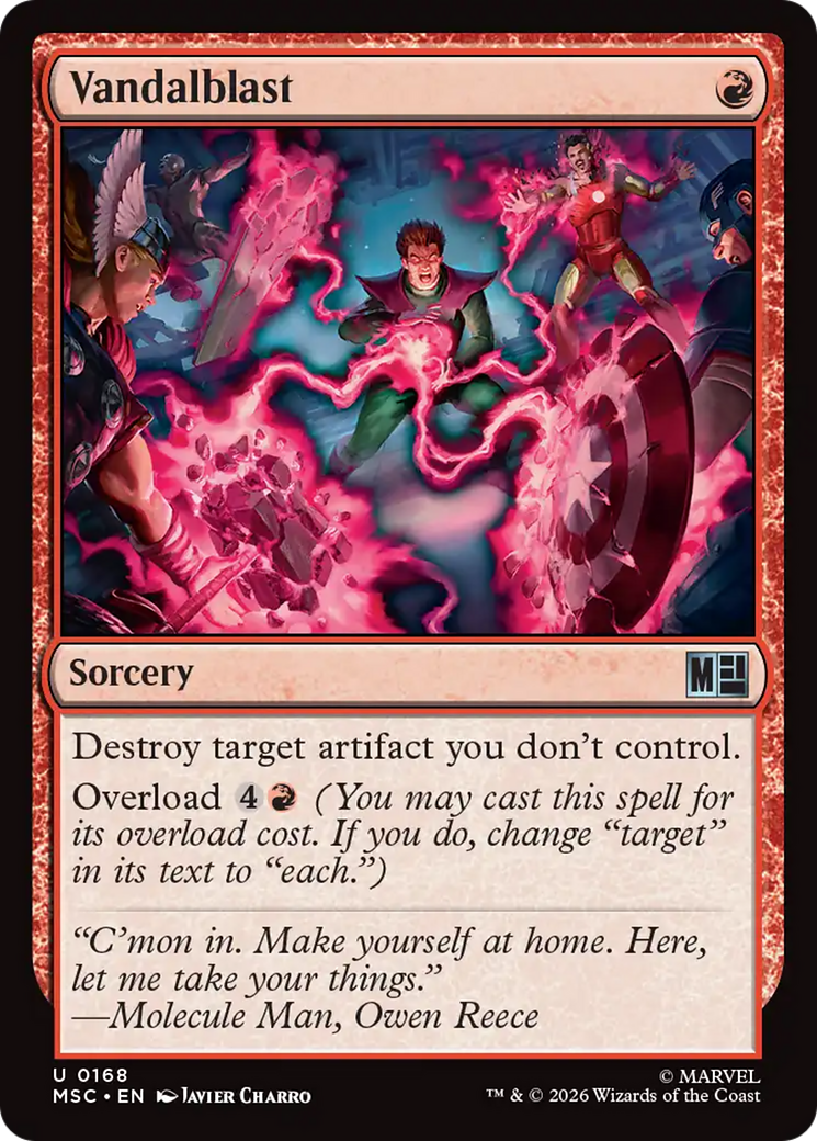 Vandalblast (Surge Foil) [Marvel Super Heroes Commander] MTG Single Magic: The Gathering | Red Claw Gaming