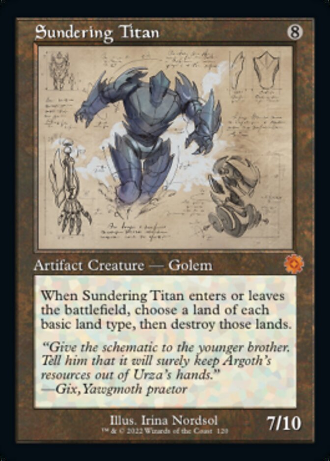 Sundering Titan (Retro Schematic) [The Brothers' War Retro Artifacts] MTG Single Magic: The Gathering | Red Claw Gaming