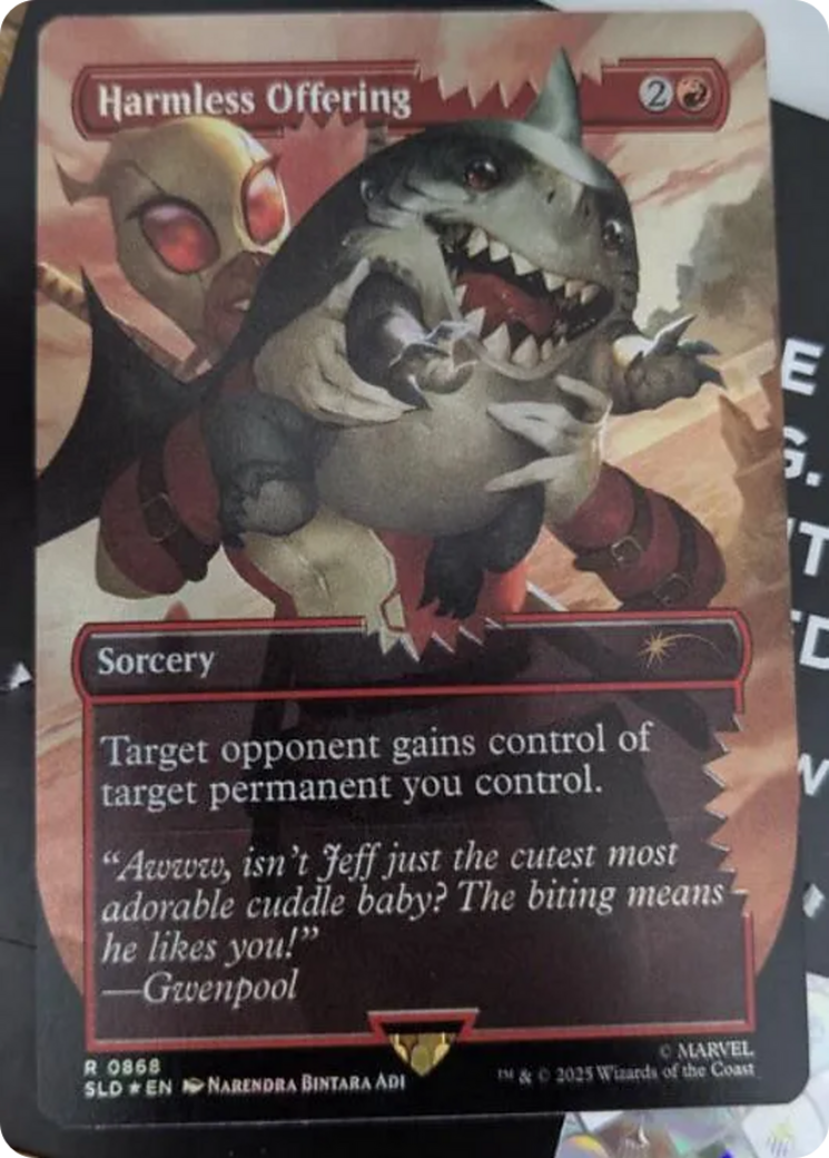 Harmless Offering (Rainbow Foil) [Secret Lair Drop Series] MTG Single Magic: The Gathering | Red Claw Gaming