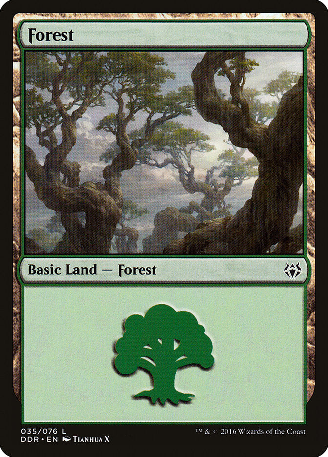 Forest (35) [Duel Decks: Nissa vs. Ob Nixilis] MTG Single Magic: The Gathering | Red Claw Gaming